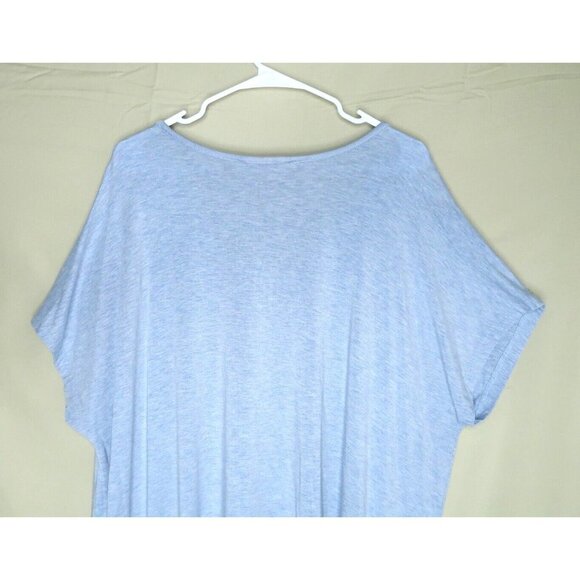 H by Halston T Shirt Gray Short Sleeves Oversized Tee Modal Spandex Womens 2X - Picture 5 of 8